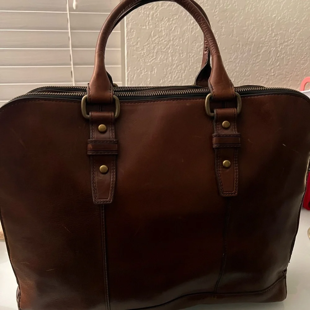 Fossil Dillon Pilot Bag Cognac